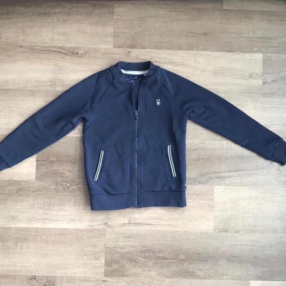 4 for $25.  Boys navy blue zip up sweater jacket